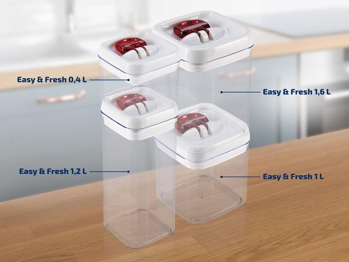 Actual product image Leifheit Storage container Fresh&Easy 400 ml square (0.40 l)