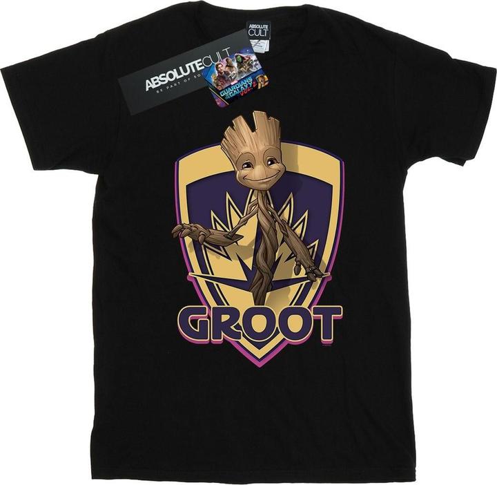 Image du produit - T-shirt GUARDIANS OF THE GALAXY GROOT BADGE - Femme (S)
