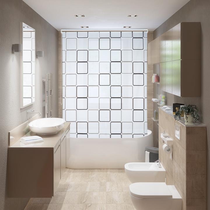 Image du produit Relaxdays Store de douche Carré (60 x 5 x 240 cm)