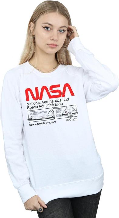 Actual product image Nasa Womens/Ladies Space Shuttle Sweatshirt (XXL)
