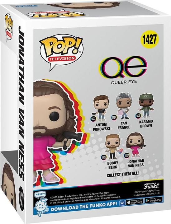 Actual product image Funko Queer Eye POP! TV Vinyl Figure Jonathan Van Ness 9 cm