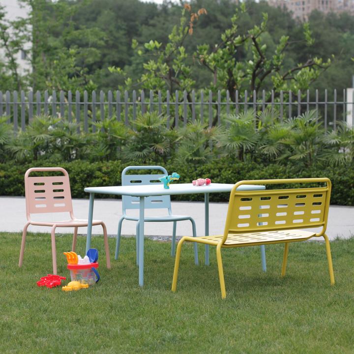 Image du produit Casa.Pro Kindersitzgruppe Etroubles 4-tlg. Stahl Mehrfarbig