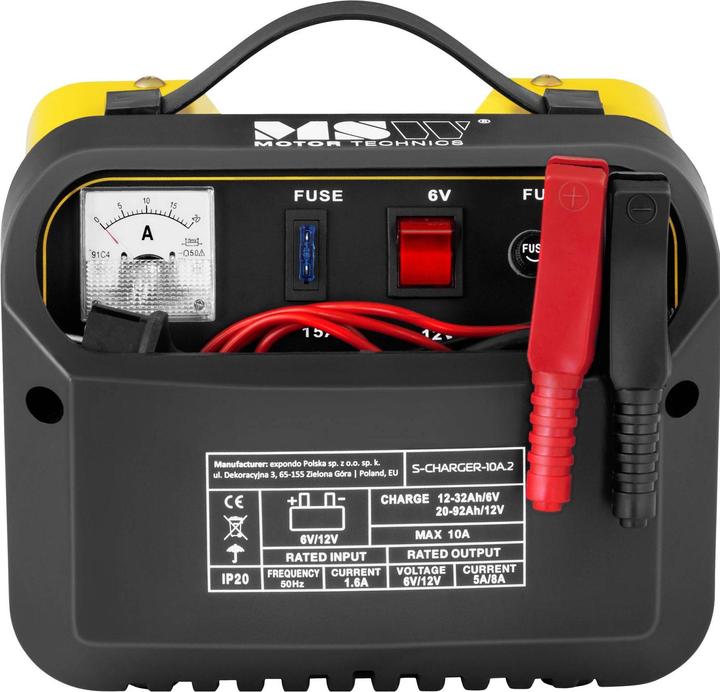 Produktbild MSW Autobatterie Ladegerät Kfz Pkw Ladegerät Batterie 6 12 V 5 8 A Werkstatt (12V, 6V, 8 A)