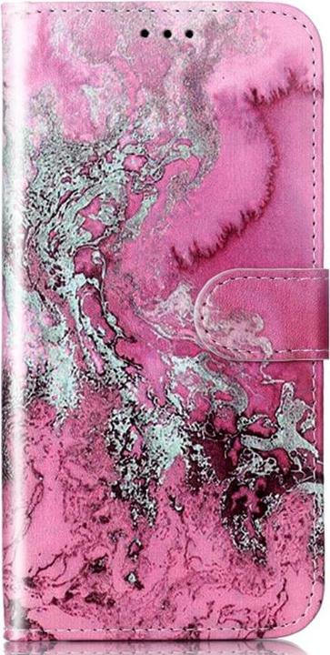 Actual product image Cover-Discount Leather case cover Marble white (Samsung Galaxy S24+)
