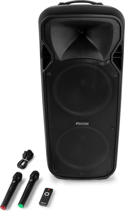 Produktbild Fenton Speaker Bluetooth - FT212LED MK2 karaoke box met LEDâ€™s, accu en microfoons - (Aktiv)