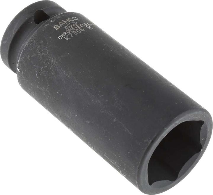 Actual product image Bahco 1/2" Power socket spanner bit, long, hexagonal, 24 mm, phosphated (24 mm)