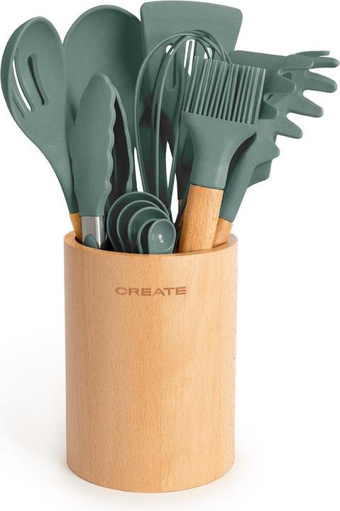 Actual product image Create Küchenutensilien-Set - Silikon und Holz