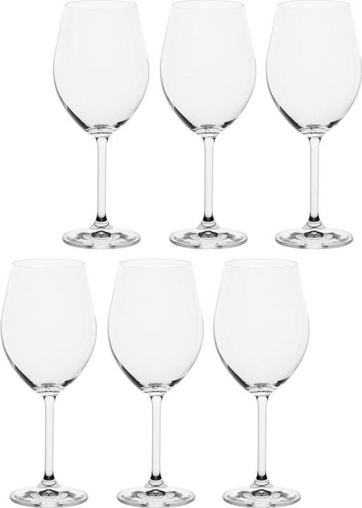 Actual product image La Porcellana Bianca Set of 6 Novello red wine glasses - Transparent 425 ml (42.50 cl, 6 Glasses, Red wine glasses)