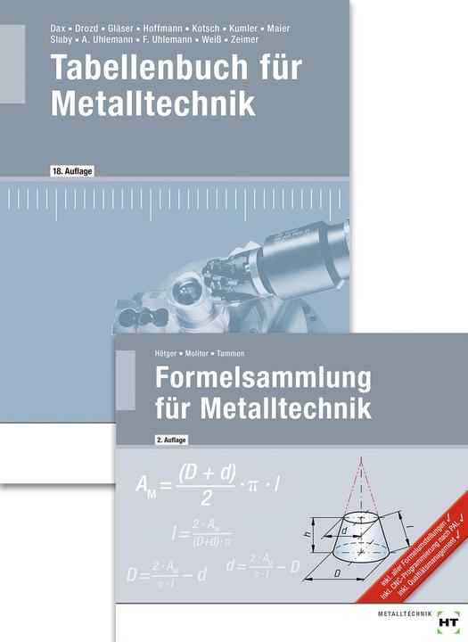 Produktbild Paketangebot Tabellenbuch für Metalltechnik und Formelsammlung für Metalltechnik (Deutsch, Albert/Uhlemann, Klaus/Weiss, Andreasua, Zeimer, 2024)
