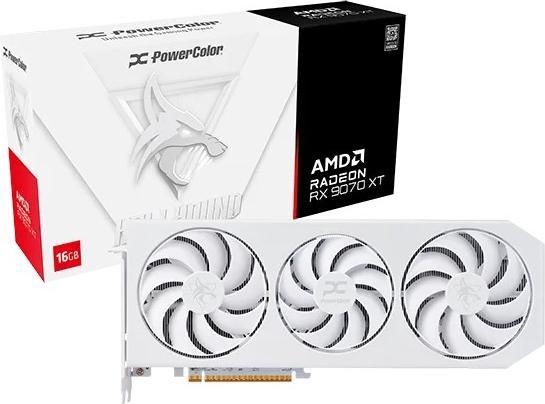 Image du produit Powercolor Hellhound Spectral White Radeon RX 9070 XT (16 Go)