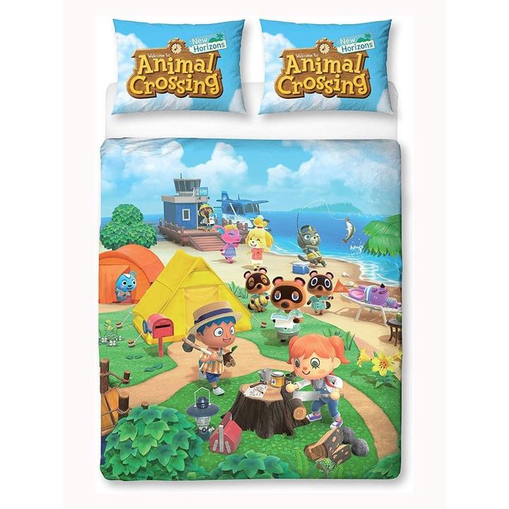 Actual product image Animal Crossing Logo bed linen set