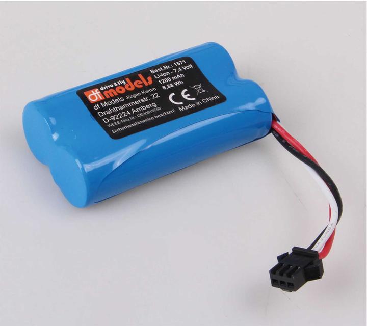 Produktbild DF-Models Akku für Fun-Racer & Turbine X (7.40 V, 1200 mAh)