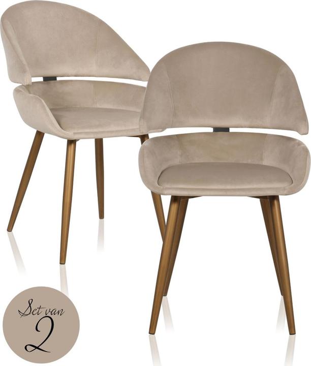Produktbild Richmond Interiors Stuhl Denny Velvet (2er-Set)