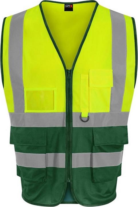 vert bouteille, HI VIS jaune