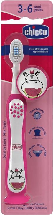 Produktbild Chicco Zahnbürste, HIPPO - 3 - 6Y (Weich, 1 x)