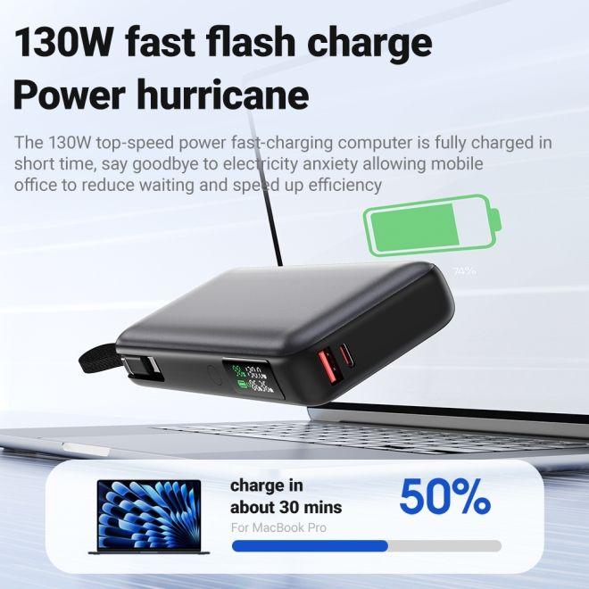 Image du produit Acefast M22 Fast Charge Laptop Powerbank 130W 20000mAh (20000 mAh, 130 W, 74 Wh)