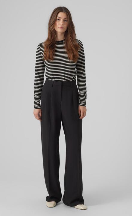 Actual product image Vero Moda VMTROIAN Mittlere Taille Hose Hose mit weitem Beinschnitt (L)
