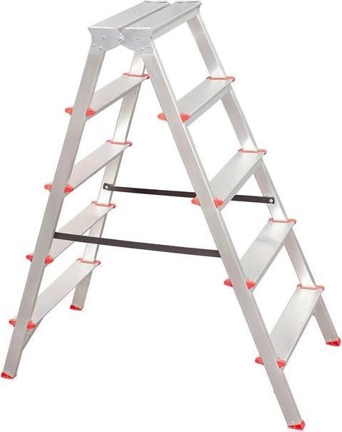 Haushalt Doppelstufen-Leiter (Stehleiter, 120 cm)