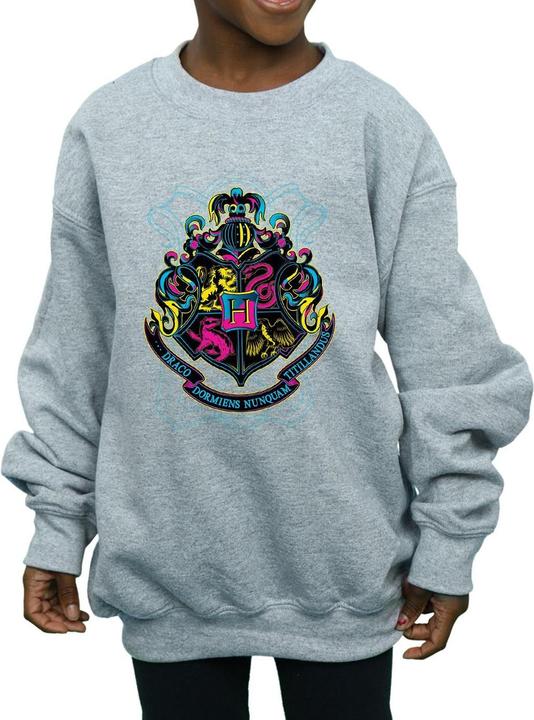 Image du produit - Sweat NEON HOGWARTS CREST - Fille (140, 146)