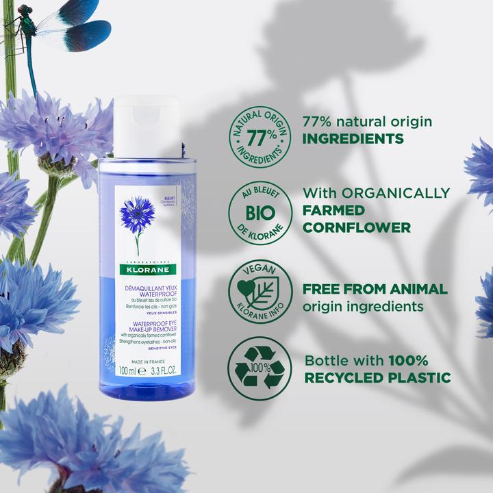 Produktbild Klorane Waterproof Make-up-Entferner mit BIO-Kornblume (Make-Up Entferner, 100 ml)
