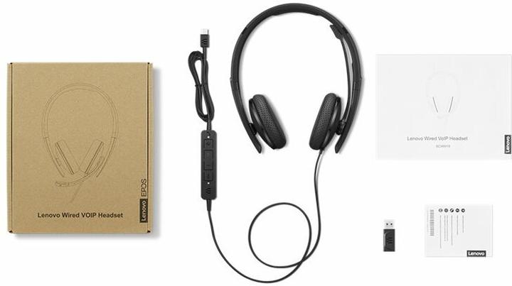 Produktbild Lenovo Audio bo Wired Voip Hs Teams (Kabelgebunden, USB-C)