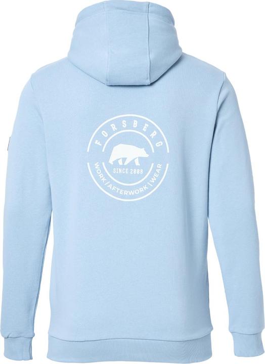 Produktbild Forsberg Hoodie mit Logo auf Brust und Rücken schwarz, pastellblau (4XL)