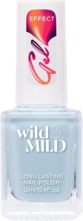 Actual product image Wild & Mild Gel Effect Blue Hawaii Nail Polish 12ml (Blue Hawaii, Gel-Effect Nail Polish)