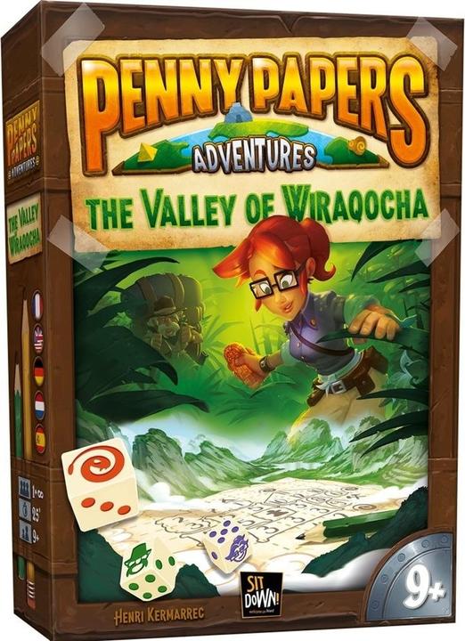 Actual product image Sit Down! Penny Papers Adventures Valley Of Wiraqocha (German, English, French)