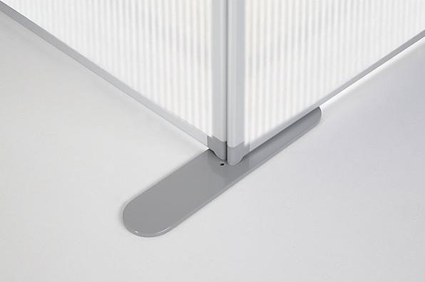 Image du produit smiT Cloison modulaire, transparente, h x l x p 1850 x 1250 x 500 mm, cadre en