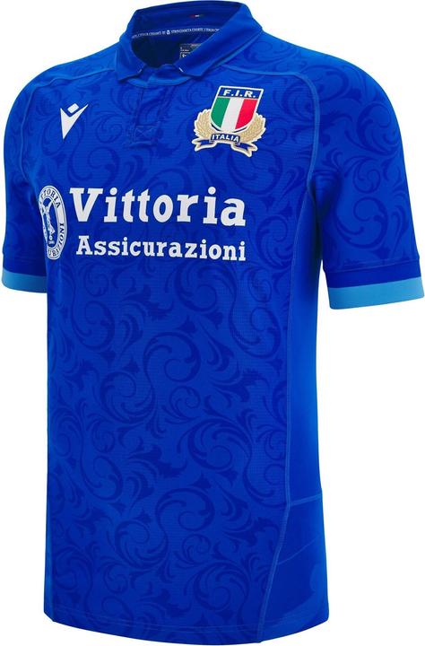 Macron Authentisches Heimtrikot Italien Rugby 2024/25