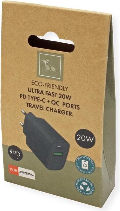 Actual product image BIOnd PD 20W Charger Dual Port USB-A &-C (20 W)