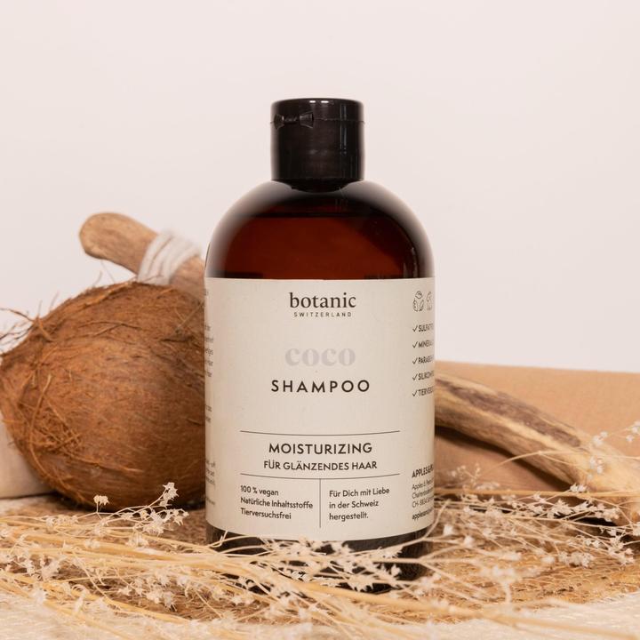 Produktbild Botanic Switzerland coco | Shampoo für glänzendes Haar (500 ml, Flüssiges Shampoo)
