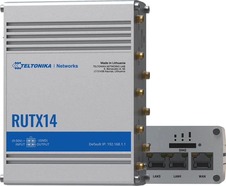 Actual product image Teltonika LTE industrial router RUTX14