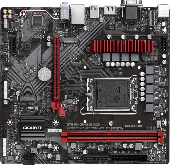 Produktbild Gigabyte B760M GAMING (LGA 1700, Intel B760 Express, mATX)