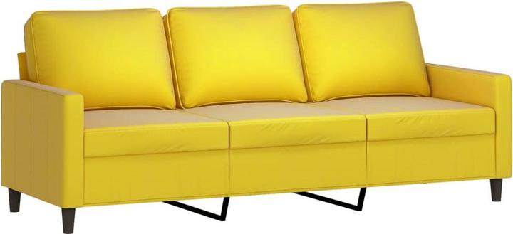 Actual product image VidaXL Sofa set armchair sofa couch living room design sofa 4-piece yellow velvet