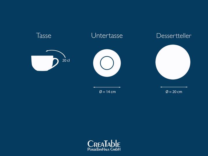 Immagine prodotto CreaTable Linea Luna Black (18 Pezzo/i)