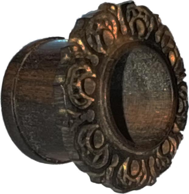 Produktbild Star Piercing Flared Tunnel Indischer Stamm aus Arang Holz (ohne Messing, Organisch)