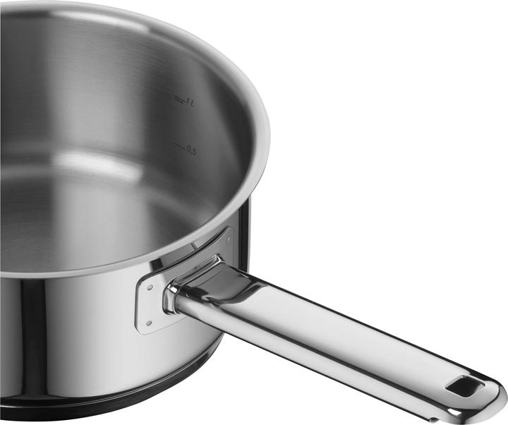 Produktbild WMF Stielkasserolle PREMIUM ONE silberfarben (16 cm, Kochtopf, Edelstahl)