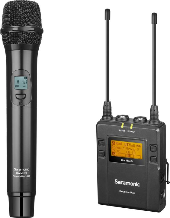 Actual product image Saramonic UwMic9 Kit 4 (RX9 + HU9) Zestaw do bezprzewodowej transmisji dźwięku
