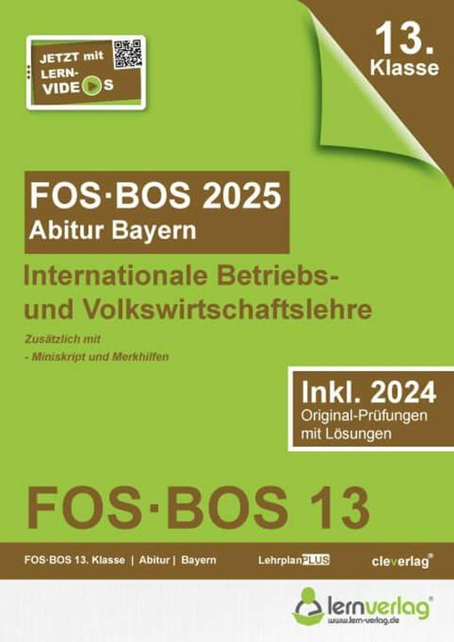 Produktbild Abiturprüfung FOS/BOS Bayern 2025 Inter (Deutsch, lern.de Bildungsgesellschaft mbH, 2024)