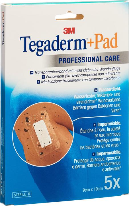 3M Tegaderm+Pad 9x10cm Wundkissen 4.5x6cm 5 Stk (5 x)