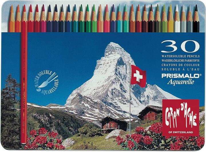 Actual product image Caran d'Ache Prismalo Aquarelle Metallschachtel (Multicoloured, 30 x)