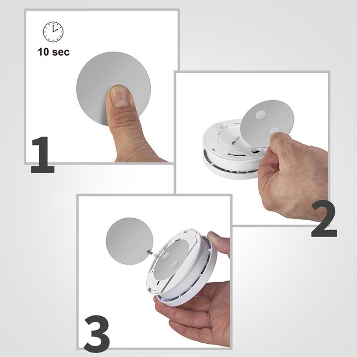 Immagine prodotto LogiLink Set di montaggio per rilevatori di fumo Ø4 cm, magnetico