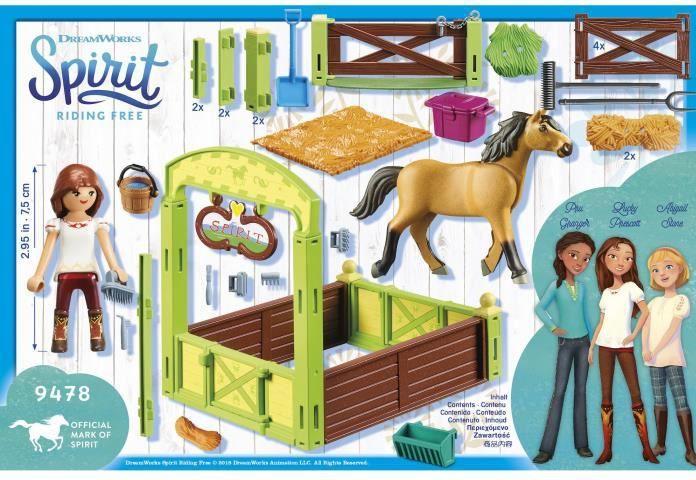 Produktbild Playmobil Spirit Riding Free Pferdebox "Lucky & Spirit" 9478 (BU0944380029) (9478, Playmobil Spirit)