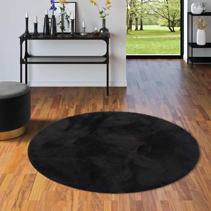 Produktbild Pergamon Luxus Super Soft Hochflor Langflor Teppich Silky Rund (120 x 120 cm)
