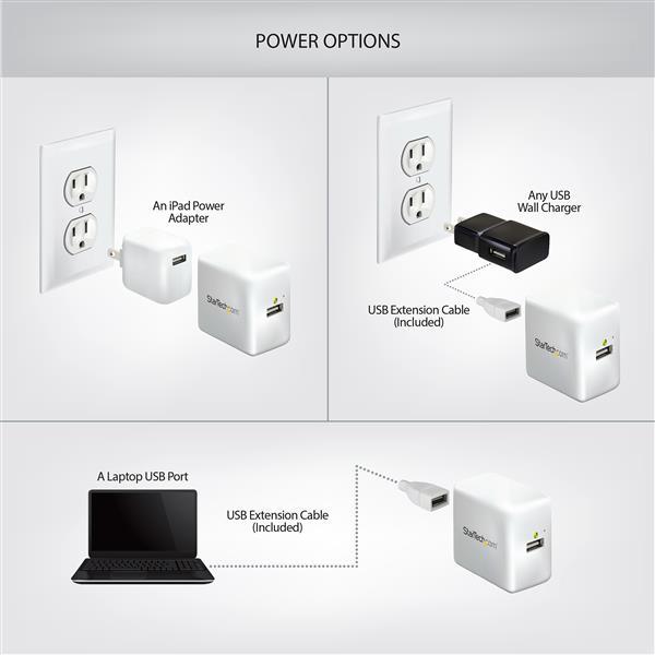 Actual product image StarTech Mobile Wireless WiFi Travel Router for iPad / Tablet / Laptop - USB Powered with Charging Port