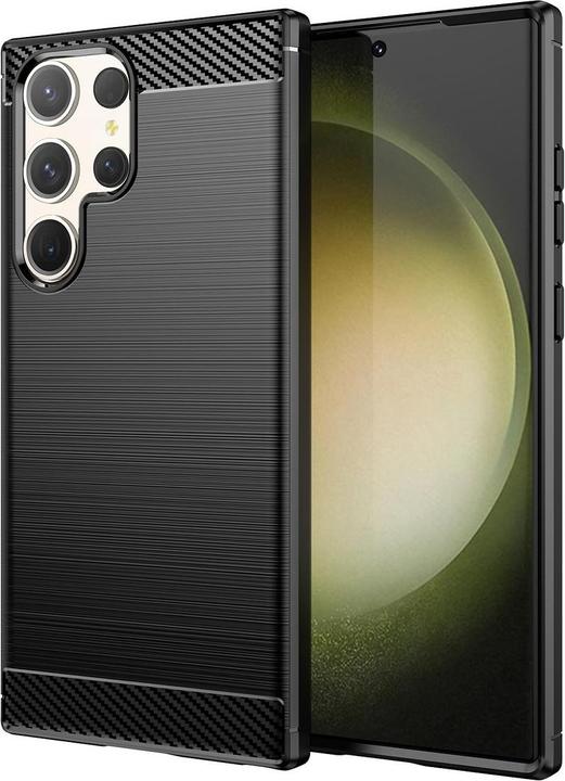 Produktbild König Design Hülle Handy Schutz für Samsung Galaxy S23 Plus Ultra Case Cover Carbon Optik Neu (Samsung Galaxy S23 Ultra)