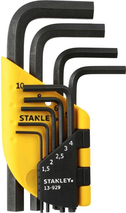 Actual product image Stanley Lug wrench for hexagon socket screws, set of 9 pieces, 1.5 to 10 mm