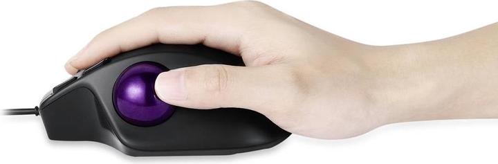 Actual product image Perixx PERIMICE-520, wired ergonomic trackball mouse, adjustable angle, 2 DPI level, black (Cable)