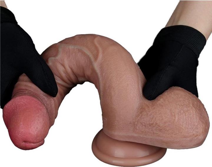 Actual product image Lovetoy Two-layer silicone dildo 23.5 cm